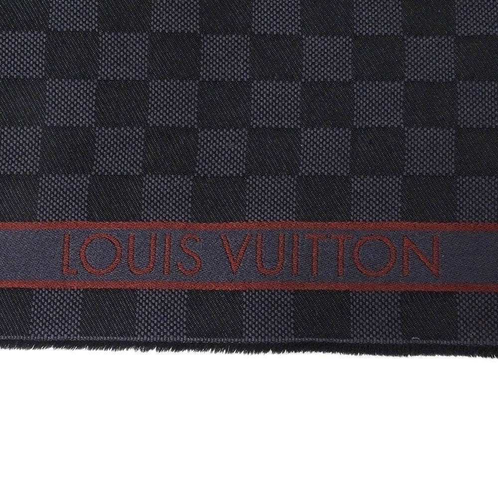LOUIS VUITTON ルイ・ヴィトン ダミエ エシャルプ メサジェ マフラー・ストール アントラシット M70339 ウール メンズ 【中古】