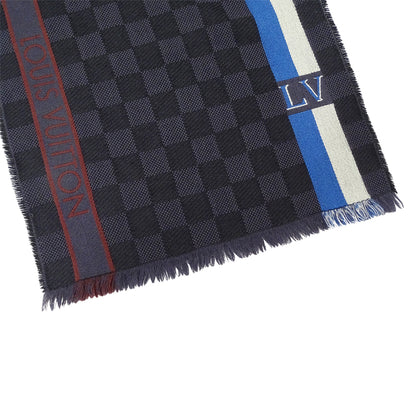 LOUIS VUITTON ルイ・ヴィトン ダミエ エシャルプ メサジェ マフラー・ストール アントラシット M70339 ウール メンズ 【中古】