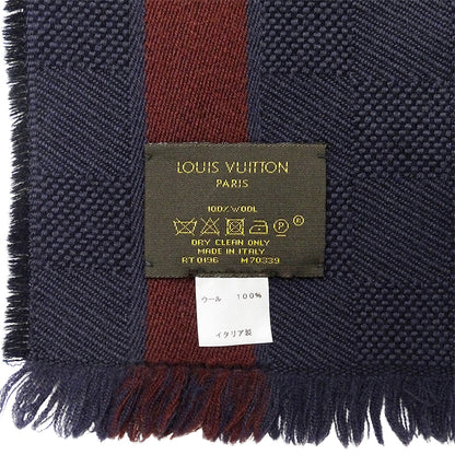 LOUIS VUITTON ルイ・ヴィトン ダミエ エシャルプ メサジェ マフラー・ストール アントラシット M70339 ウール メンズ 【中古】