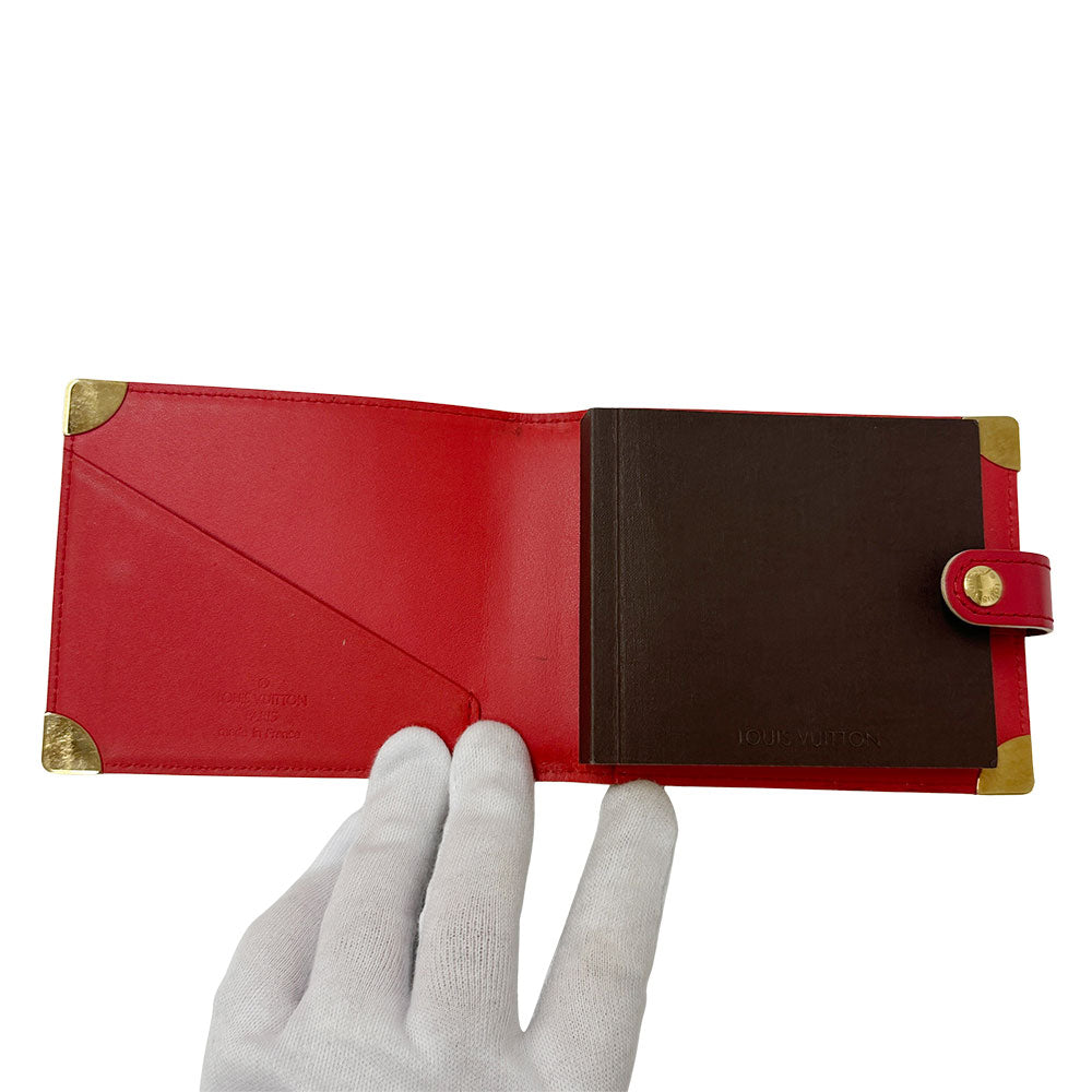 LOUIS VUITTON ルイ・ヴィトン スハリ メモ帳カバー 手帳カバー ジェラニウム レザー レディース メンズ 【中古】