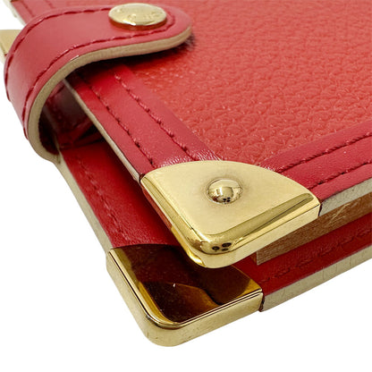 LOUIS VUITTON ルイ・ヴィトン スハリ メモ帳カバー 手帳カバー ジェラニウム レザー レディース メンズ 【中古】