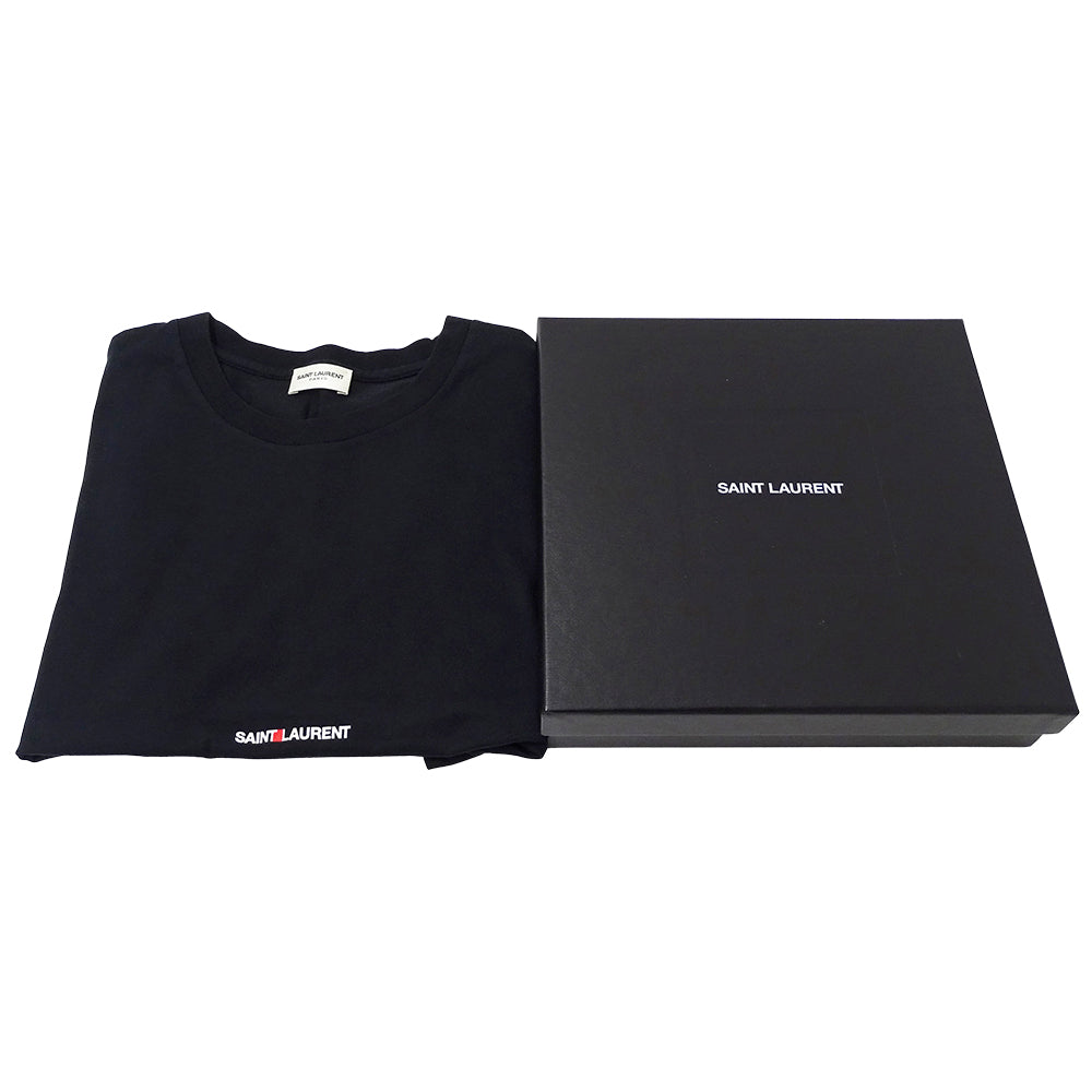 SAINT LAURENT サンローラン 半袖Ｔシャツ ブラック コットン レディース 【中古】