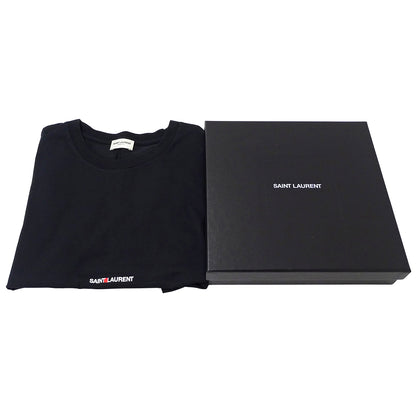 SAINT LAURENT サンローラン 半袖Ｔシャツ ブラック コットン レディース 【中古】
