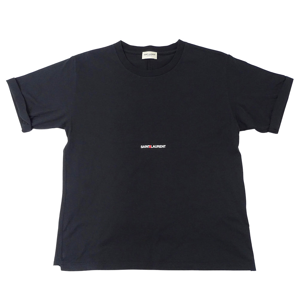 SAINT LAURENT サンローラン 半袖Ｔシャツ ブラック コットン レディース 【中古】
