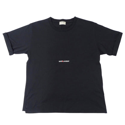 SAINT LAURENT サンローラン 半袖Ｔシャツ ブラック コットン レディース 【中古】