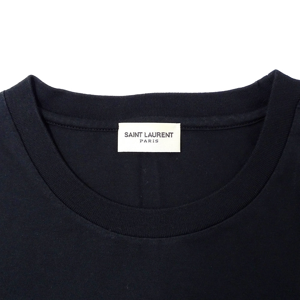 SAINT LAURENT サンローラン 半袖Ｔシャツ ブラック コットン レディース 【中古】