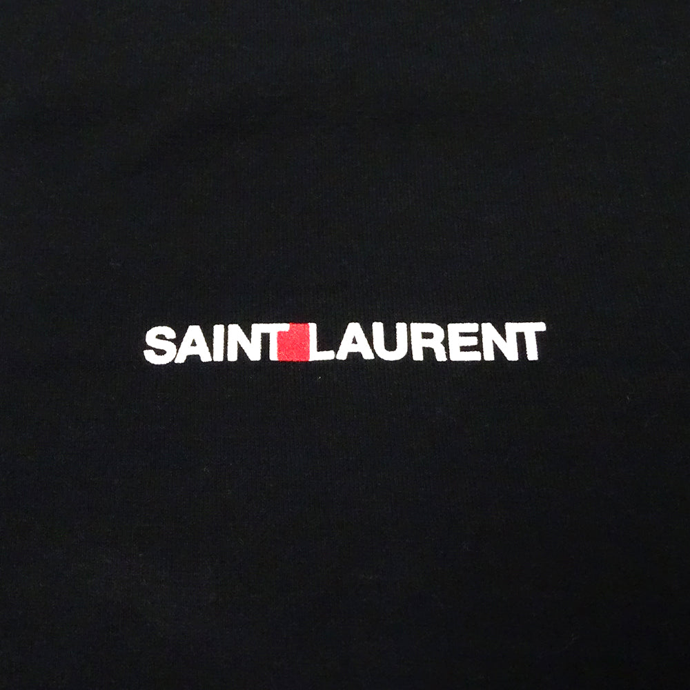 SAINT LAURENT サンローラン 半袖Ｔシャツ ブラック コットン レディース 【中古】