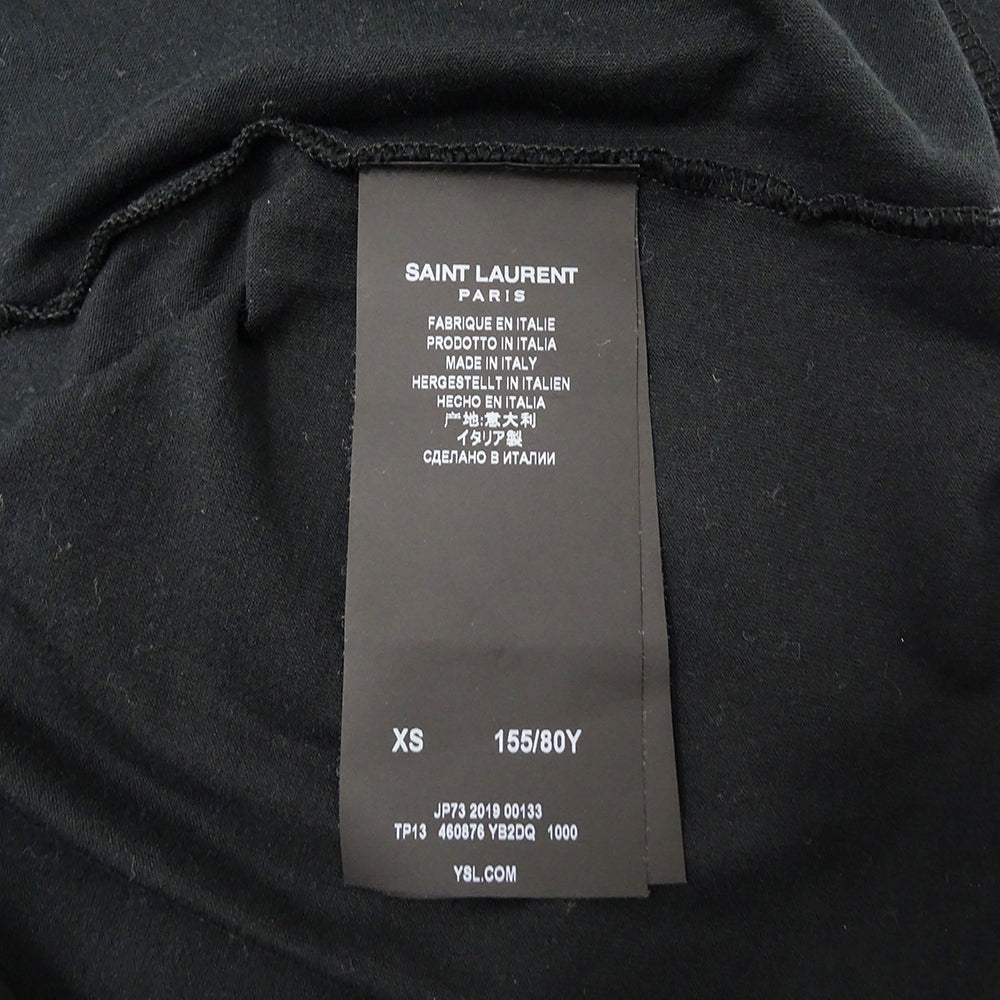 SAINT LAURENT サンローラン 半袖Ｔシャツ ブラック コットン レディース 【中古】