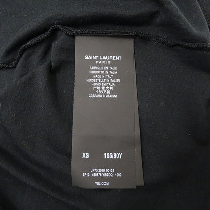 SAINT LAURENT サンローラン 半袖Ｔシャツ ブラック コットン レディース 【中古】