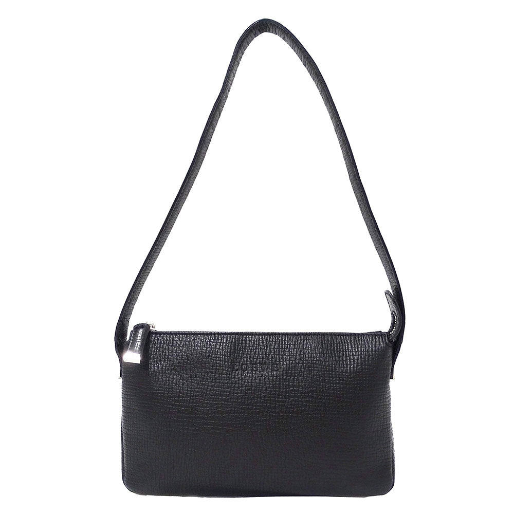 LOEWE ロエベ ショルダーバッグ ブラック レザー レディース 【中古】