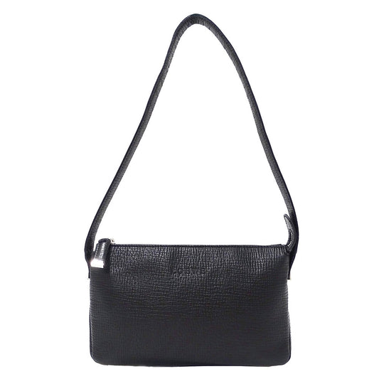 LOEWE ロエベ ショルダーバッグ ブラック レザー レディース 【中古】