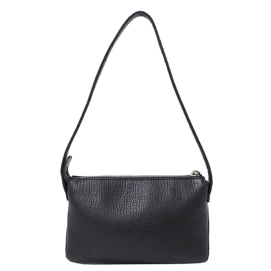 LOEWE ロエベ ショルダーバッグ ブラック レザー レディース 【中古】