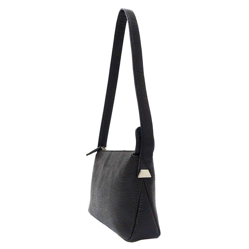 LOEWE ロエベ ショルダーバッグ ブラック レザー レディース 【中古】