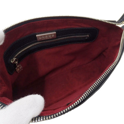 LOEWE ロエベ ショルダーバッグ ブラック レザー レディース 【中古】