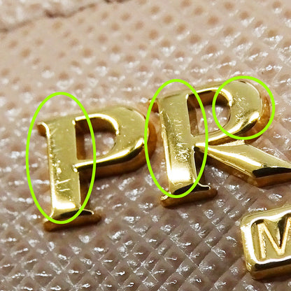 PRADA プラダ 二つ折り財布 ピンクベージュ 1ML018 レディース 【中古】