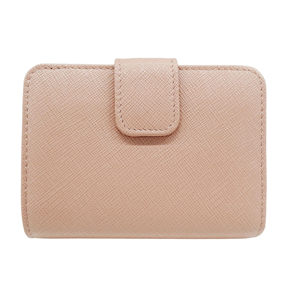 PRADA プラダ 二つ折り財布 ピンクベージュ 1ML018 レディース 【中古】