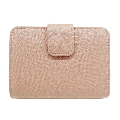 PRADA プラダ 二つ折り財布 ピンクベージュ 1ML018 レディース 【中古】