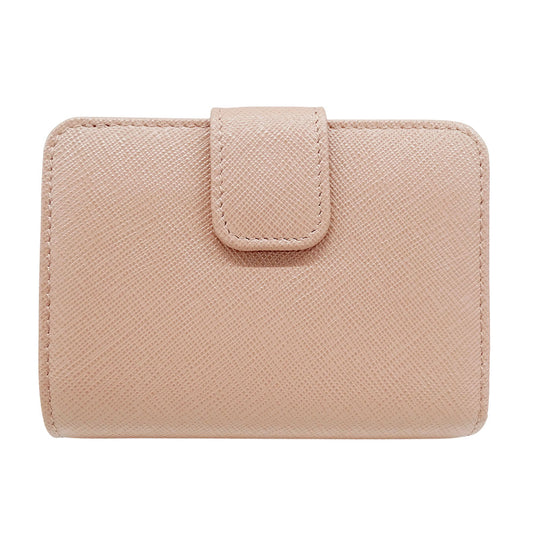 PRADA プラダ 二つ折り財布 ピンクベージュ 1ML018 レディース 【中古】