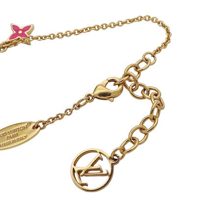 LOUIS VUITTON ルイ・ヴィトン ブレスレット LVアイコニック ブレスレット ゴールド ピンク レディース M1138A 【中古】