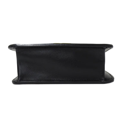 BURBERRY バーバリー ショルダーバッグ ブラック レザー レディース 【中古】