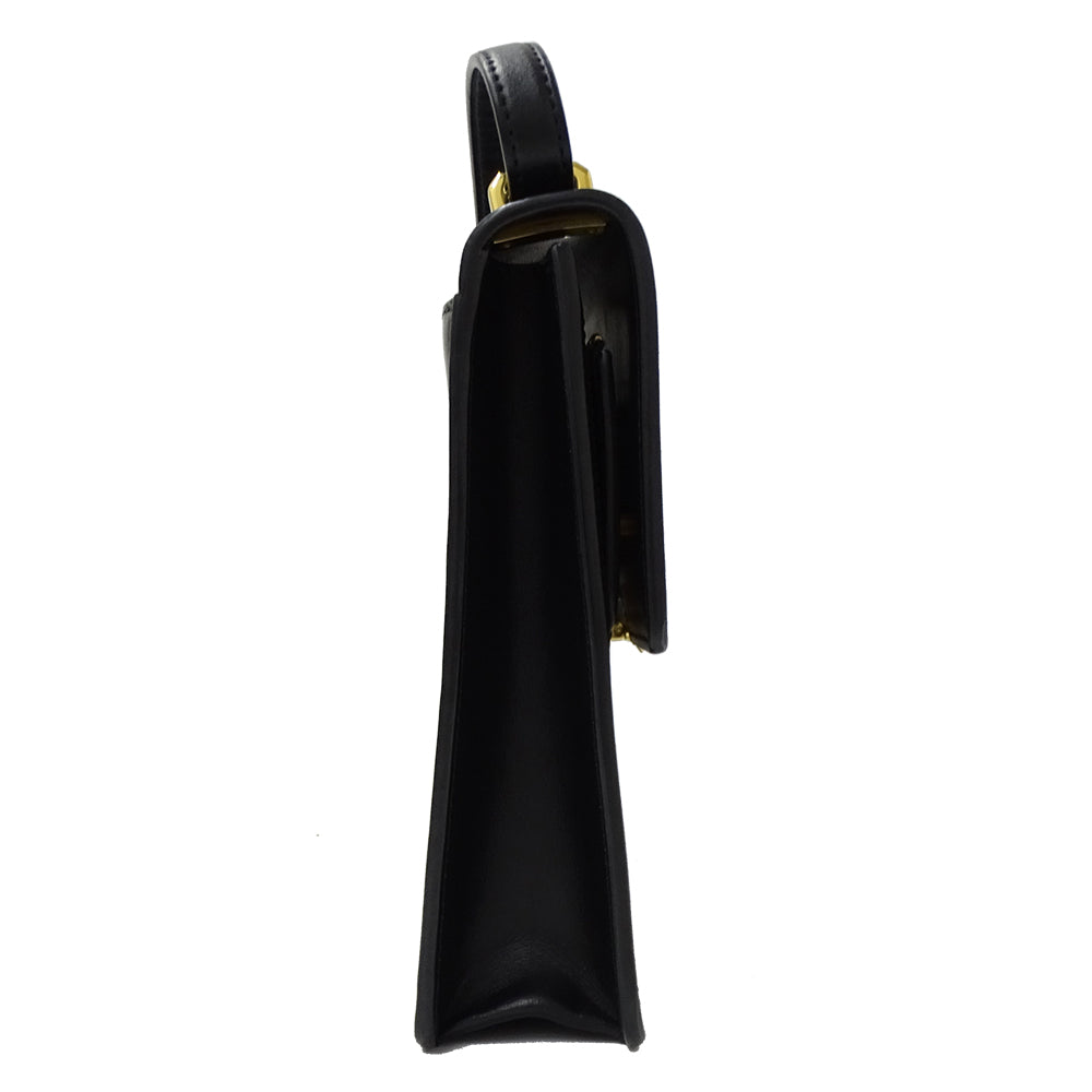 BURBERRY バーバリー ショルダーバッグ ブラック レザー レディース 【中古】