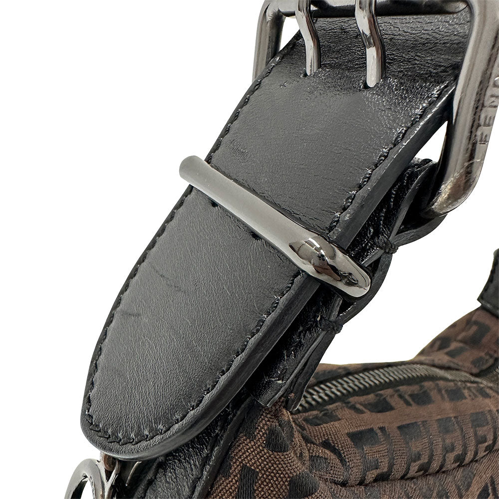 FENDI フェンディ ハンドバッグ ズッキーノ ワンショルダー ブラウン レディース 【中古】