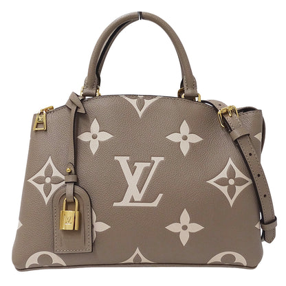 LOUIS VUITTON ルイ・ヴィトン プティ パレ PM 2wayバッグ バイカラー モノグラム アンプラント トゥルトレール クレーム M58914 モノグラムアンプラント レディース 【中古】