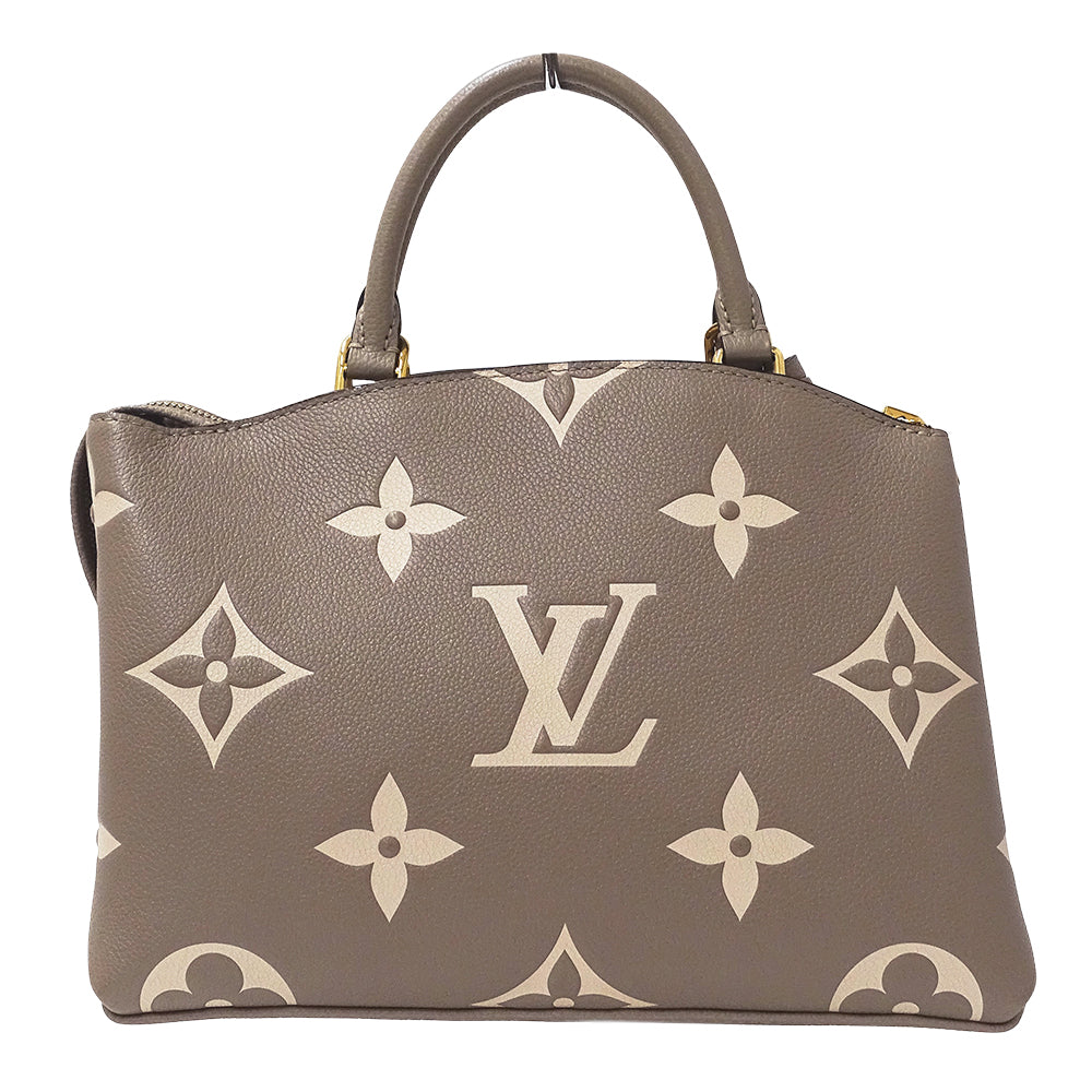 LOUIS VUITTON ルイ・ヴィトン プティ パレ PM 2wayバッグ バイカラー モノグラム アンプラント トゥルトレール クレーム M58914 モノグラムアンプラント レディース 【中古】