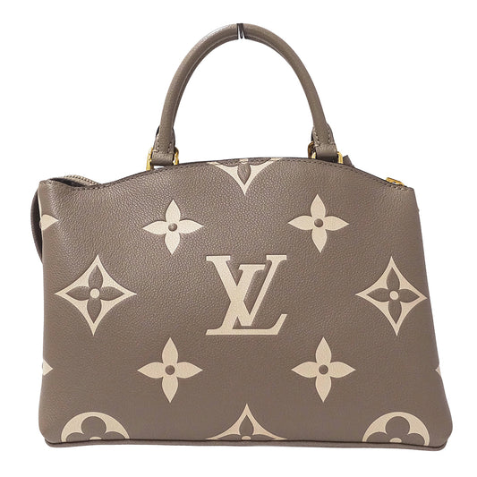 LOUIS VUITTON ルイ・ヴィトン プティ パレ PM 2wayバッグ バイカラー モノグラム アンプラント トゥルトレール クレーム M58914 モノグラムアンプラント レディース 【中古】