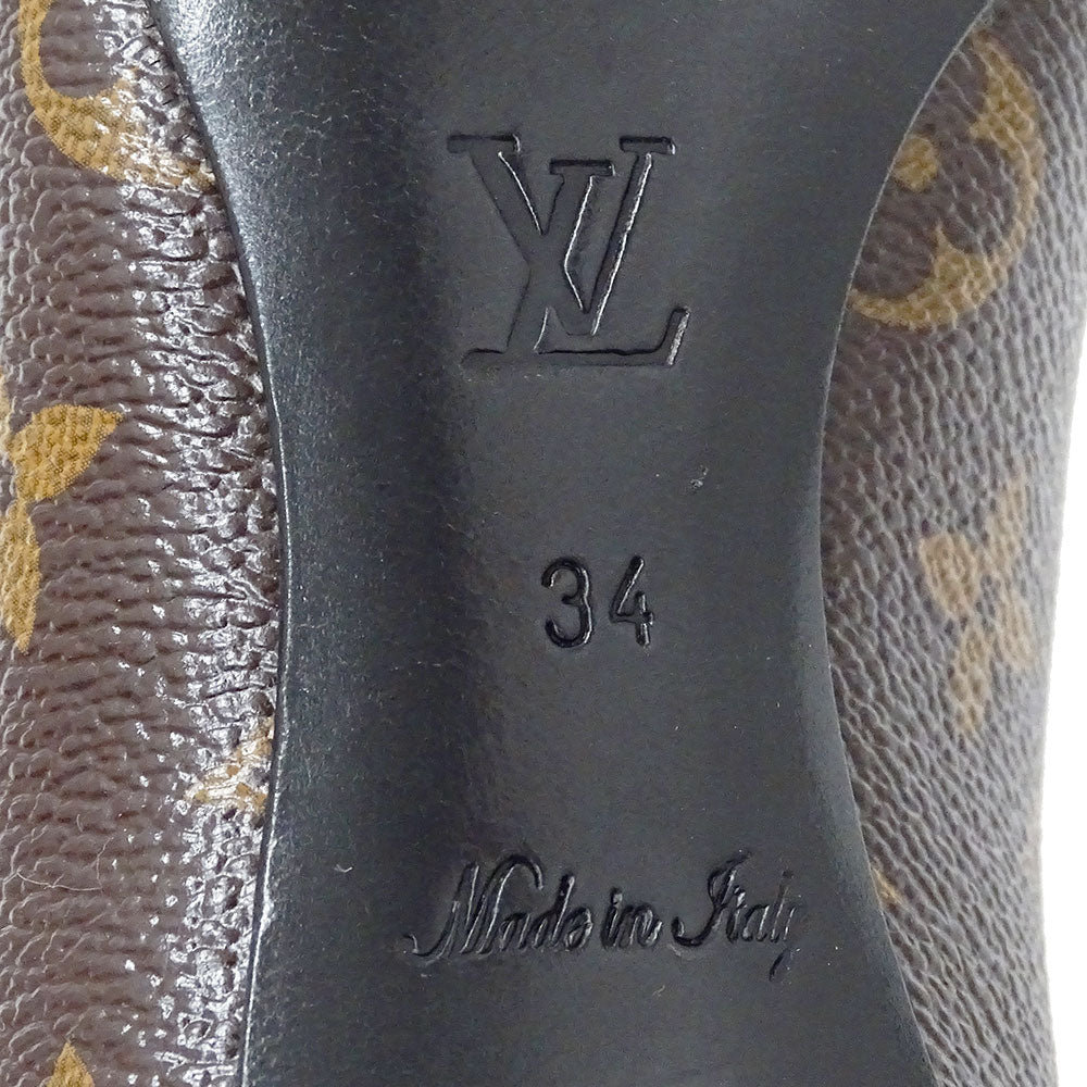 LOUIS VUITTON ルイ・ヴィトン パンプス モノグラム ピンク ブラウン モノグラムキャンバス レディース 【中古】