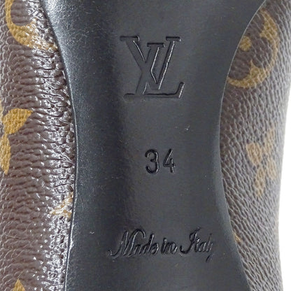 LOUIS VUITTON ルイ・ヴィトン パンプス モノグラム ピンク ブラウン モノグラムキャンバス レディース 【中古】