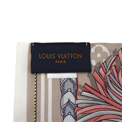 LOUIS VUITTON ルイ・ヴィトン バンドー ミックス アンド ストラップ スカーフ ベージュ M77698 シルク レディース 【中古】