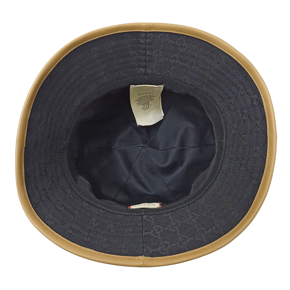 GUCCI グッチ ハット シェリー ブラック 722377 GGキャンバス レディース メンズ 【中古】