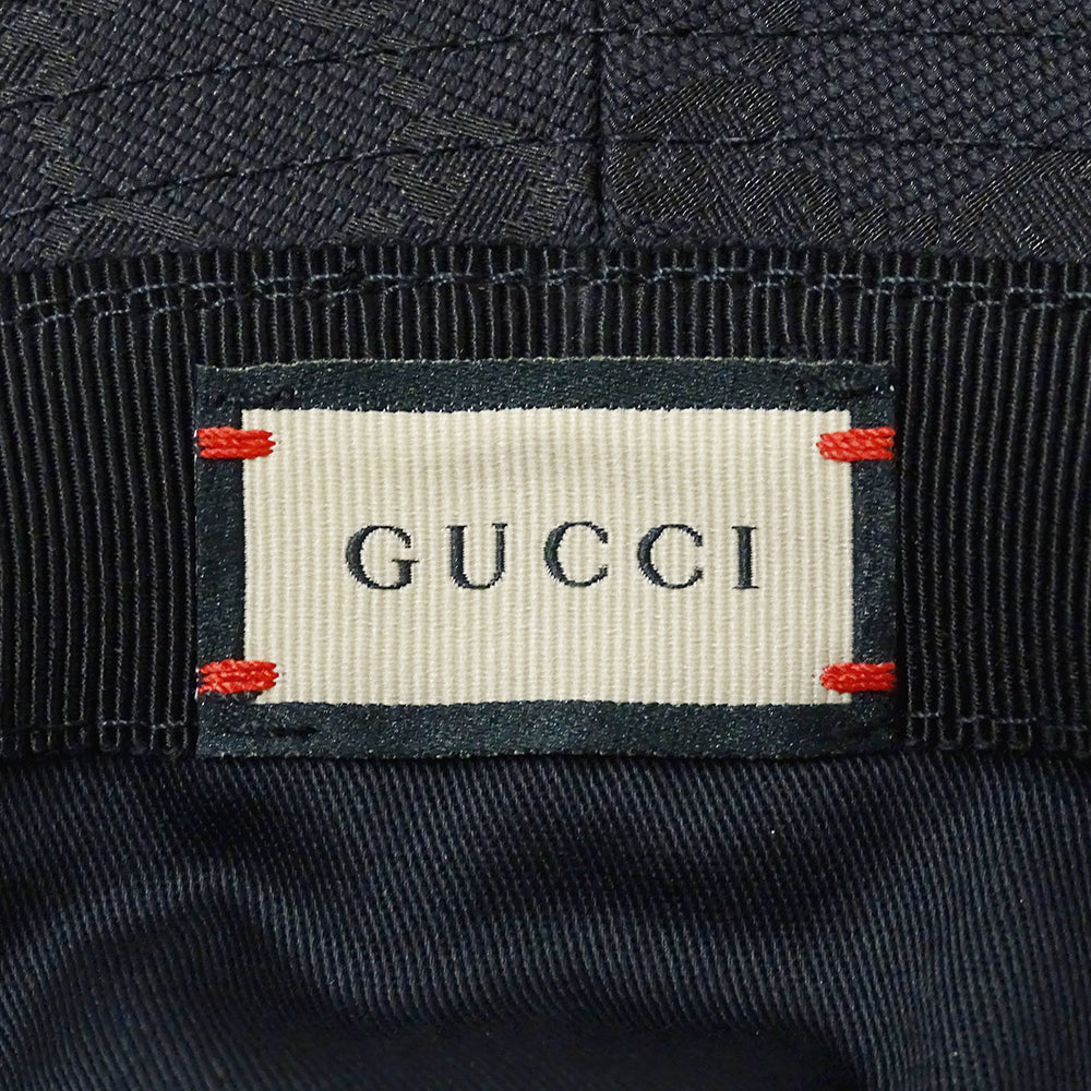 GUCCI グッチ ハット シェリー ブラック 722377 GGキャンバス レディース メンズ 【中古】