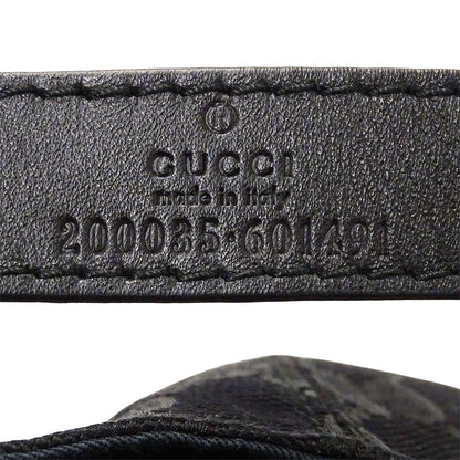 GUCCI グッチ ウェブストライプ付きGGキャンバスベースボールキャップ キャップ GGキャンバス シェリー ブラック 200035 GGキャンバス レディース メンズ 【中古】