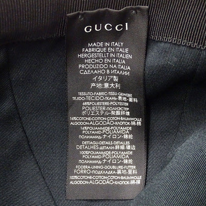 GUCCI グッチ ウェブストライプ付きGGキャンバスベースボールキャップ キャップ GGキャンバス シェリー ブラック 200035 GGキャンバス レディース メンズ 【中古】