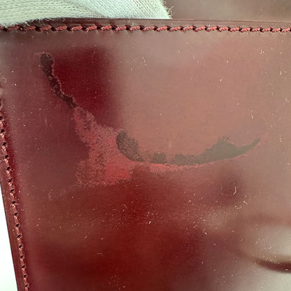 Cartier カルティエ パンテール ハンドバッグ ボルドー パテントレザー レディース 【中古】