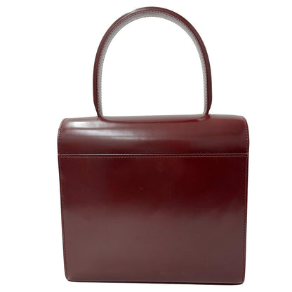 Cartier カルティエ パンテール ハンドバッグ ボルドー パテントレザー レディース 【中古】