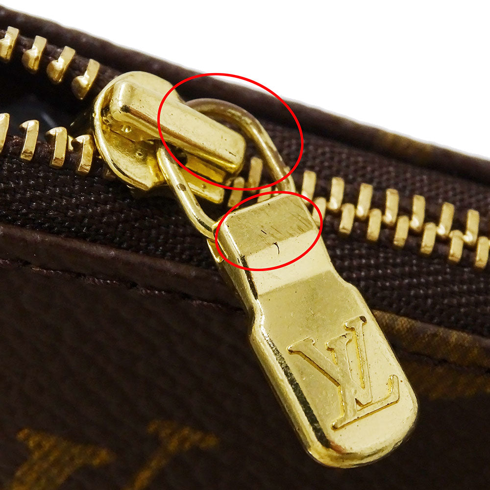 LOUIS VUITTON ルイ・ヴィトン ポシェット・アクセソワール ポーチ モノグラムパンダ ブラウン M51981 モノグラムキャンバス レディース 【中古】