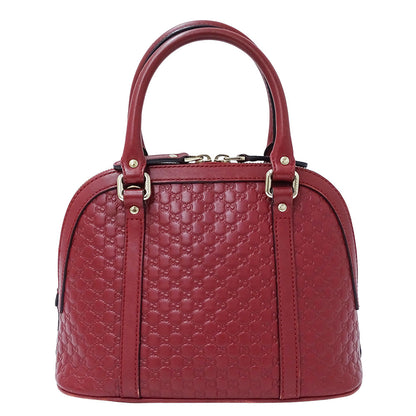 GUCCI グッチ 2wayバッグ マイクロシマ レッド 449654 シマレザー レディース 【中古】