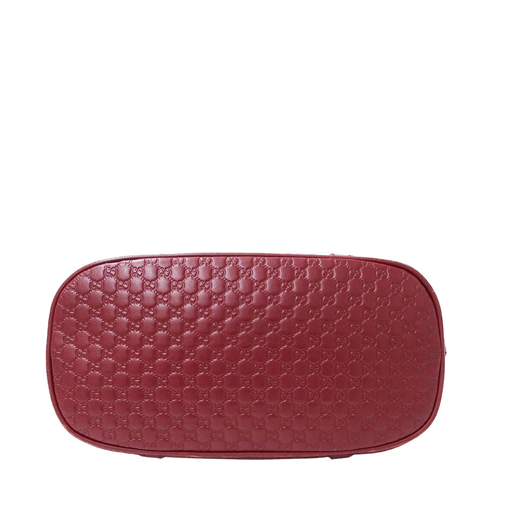 GUCCI グッチ 2wayバッグ マイクロシマ レッド 449654 シマレザー レディース 【中古】