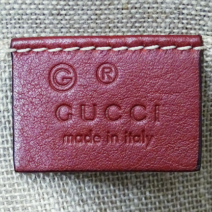 GUCCI グッチ 2wayバッグ マイクロシマ レッド 449654 シマレザー レディース 【中古】