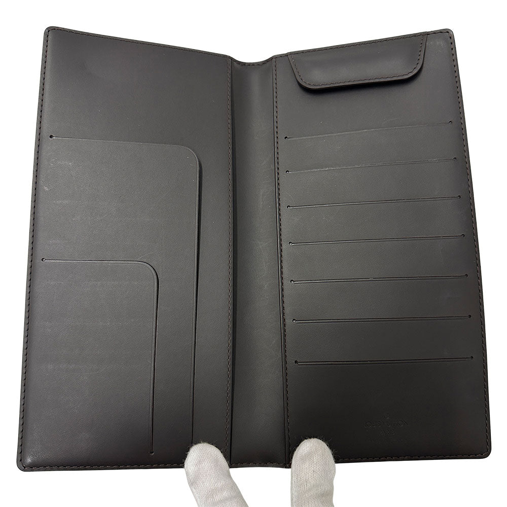 LOUIS VUITTON ルイ・ヴィトン ポルトフォイユ・ドゥーブル 長財布 グラセ M66480 レザー メンズ 【中古】