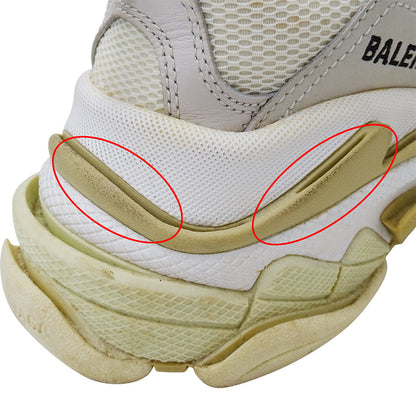 BALENCIAGA バレンシアガ トリプルS スニーカー ホワイト ベージュ 524036 ナイロン レディース 【中古】