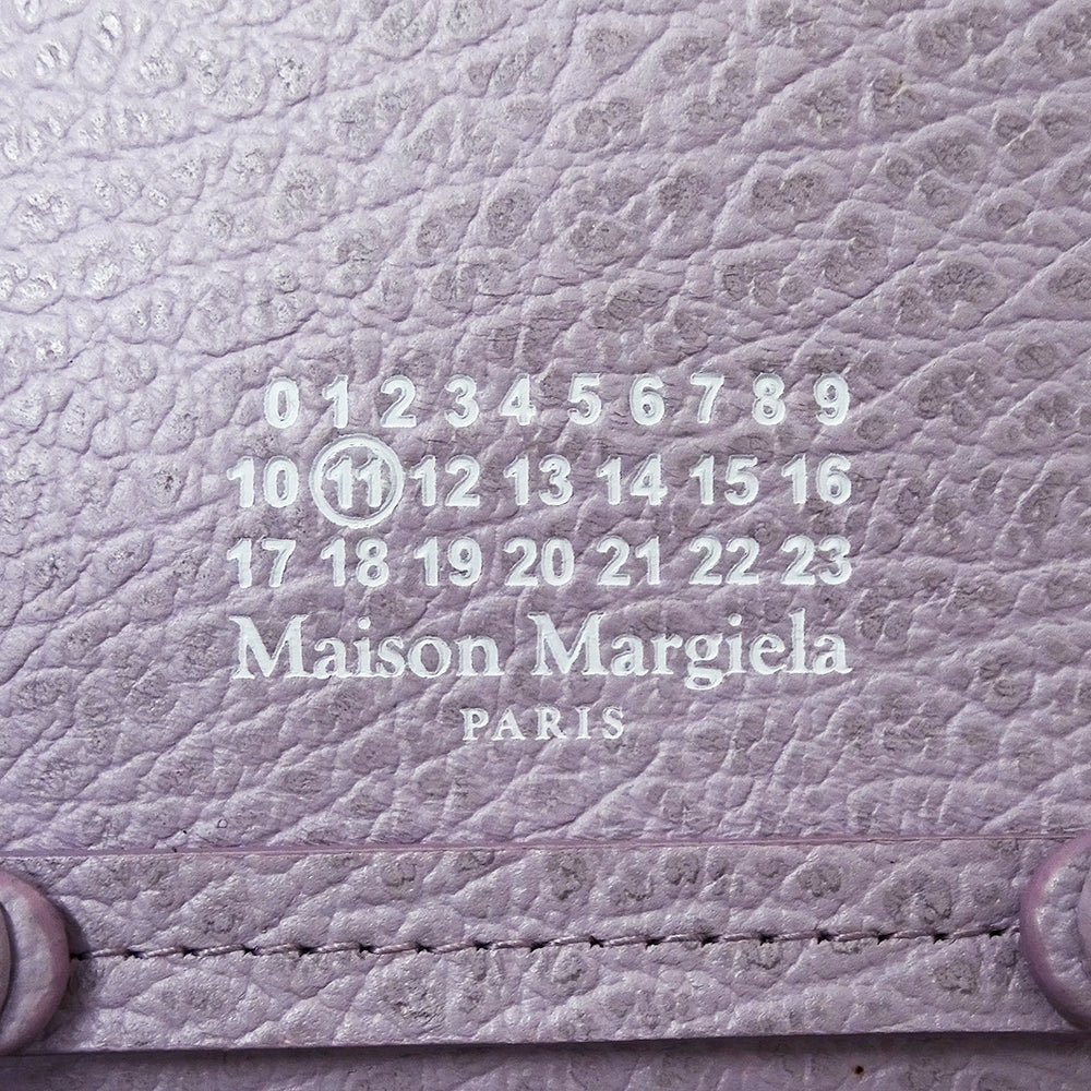 Maison Margiela メゾン マルジェラ コインケース 4ステッチ ライトパープル SA3UI0009 レザー レディース 【中古】
