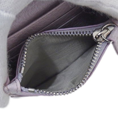 Maison Margiela メゾン マルジェラ コインケース 4ステッチ ライトパープル SA3UI0009 レザー レディース 【中古】