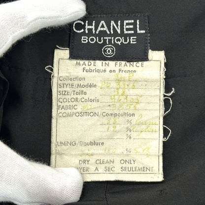 CHANEL シャネル ミニスカート ブラック ツイード レディース 【中古】