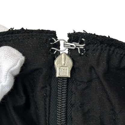 CHANEL シャネル ミニスカート ブラック ツイード レディース 【中古】