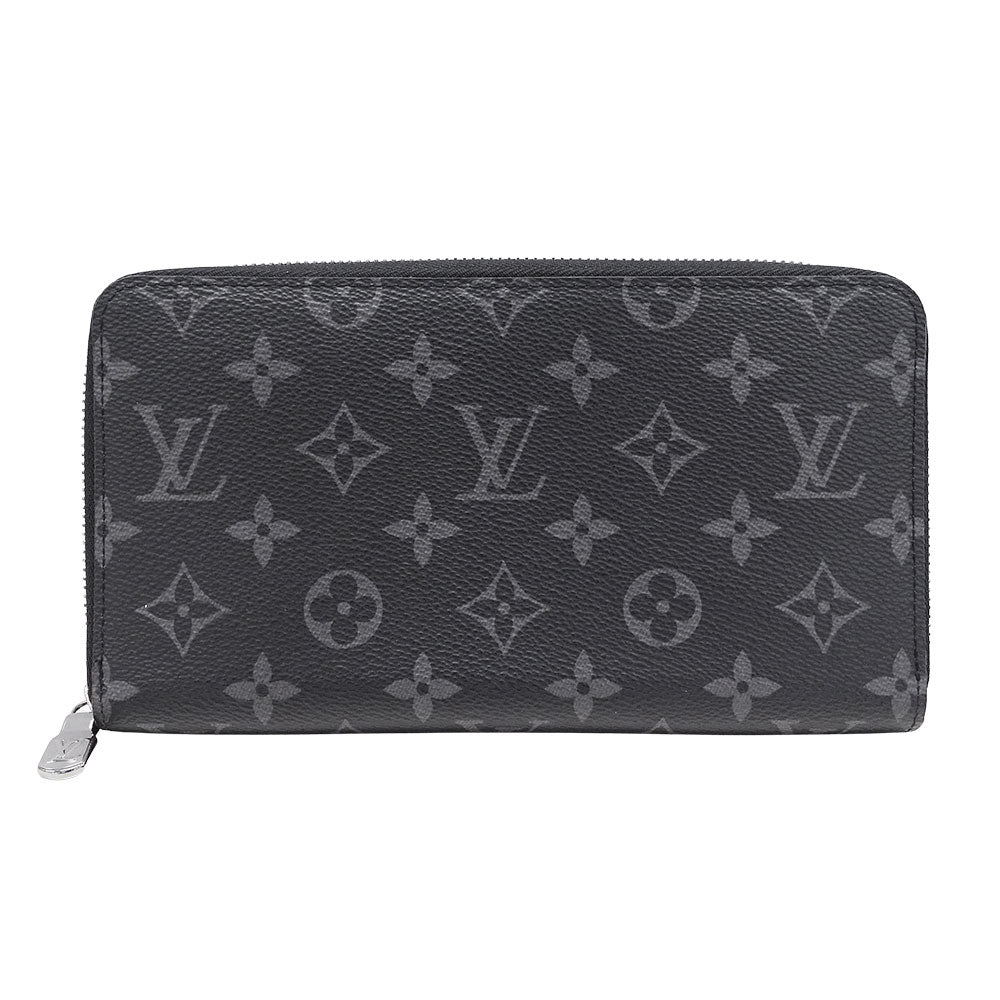 LOUIS VUITTON ルイ・ヴィトン ジッピー･オーガナイザー NM 長財布 エクリプス ブラック M82081 モノグラムエクリプス メンズ 【中古】