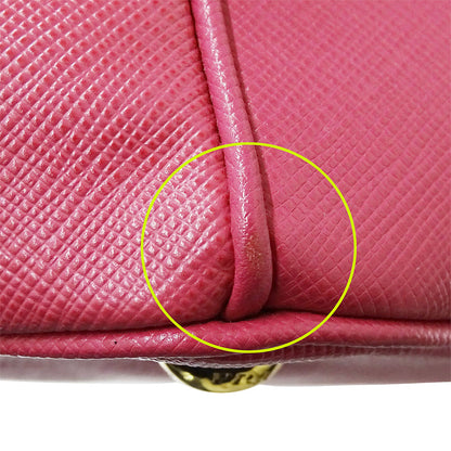 PRADA プラダ ガレリア トートバッグ ピンク BN1786 レディース 【中古】